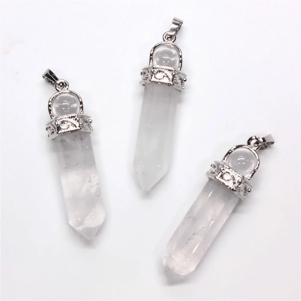 Pietra preziosa di fascino del pendente delle pietre di cristallo curative naturali di modo per l'orecchino della collana di fabbricazione dei gioielli
