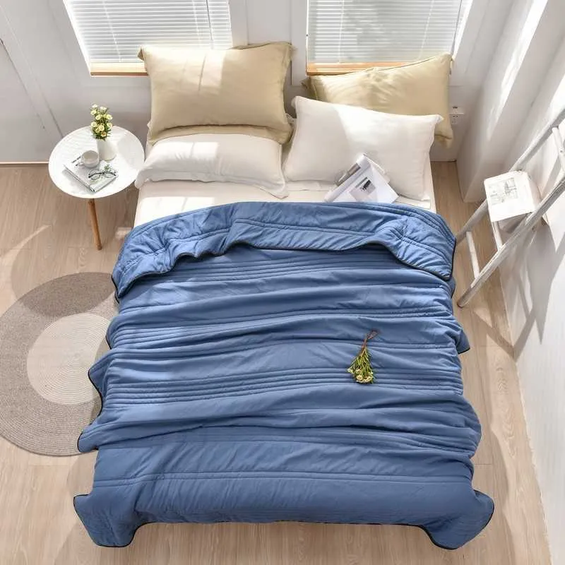 Sommarkylfilt viktade filtar för heta sovande vuxna barn hem par säng luft skick med täcke täcke w0408