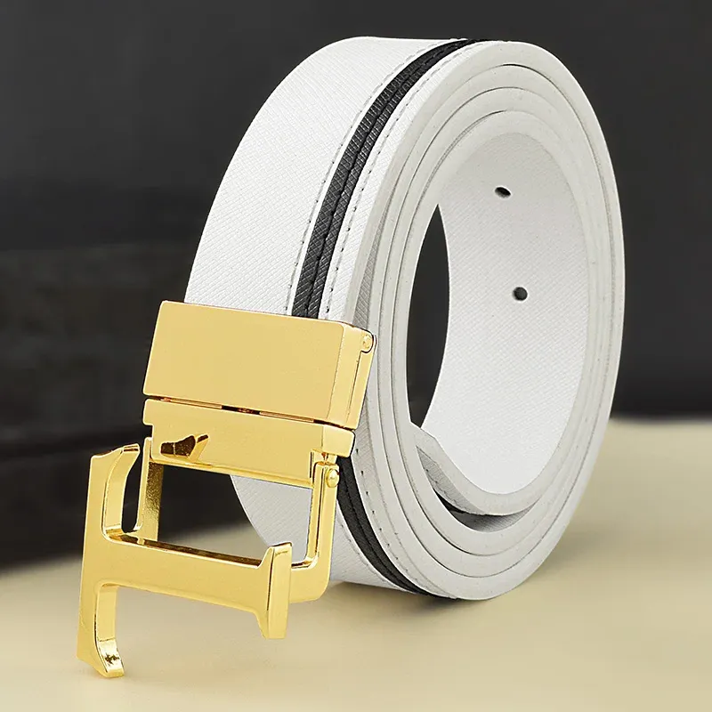 Ford TF Ceinture Tom Cinturones Alta Calidad Blanco Personalidad Lujo T Letra Hombres