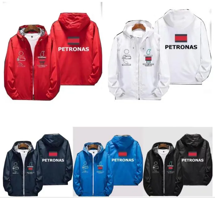 F1 Racing Sweatshirt Men's and Women's Autumn and Winter Waterproof Jacka Samma stil anpassad