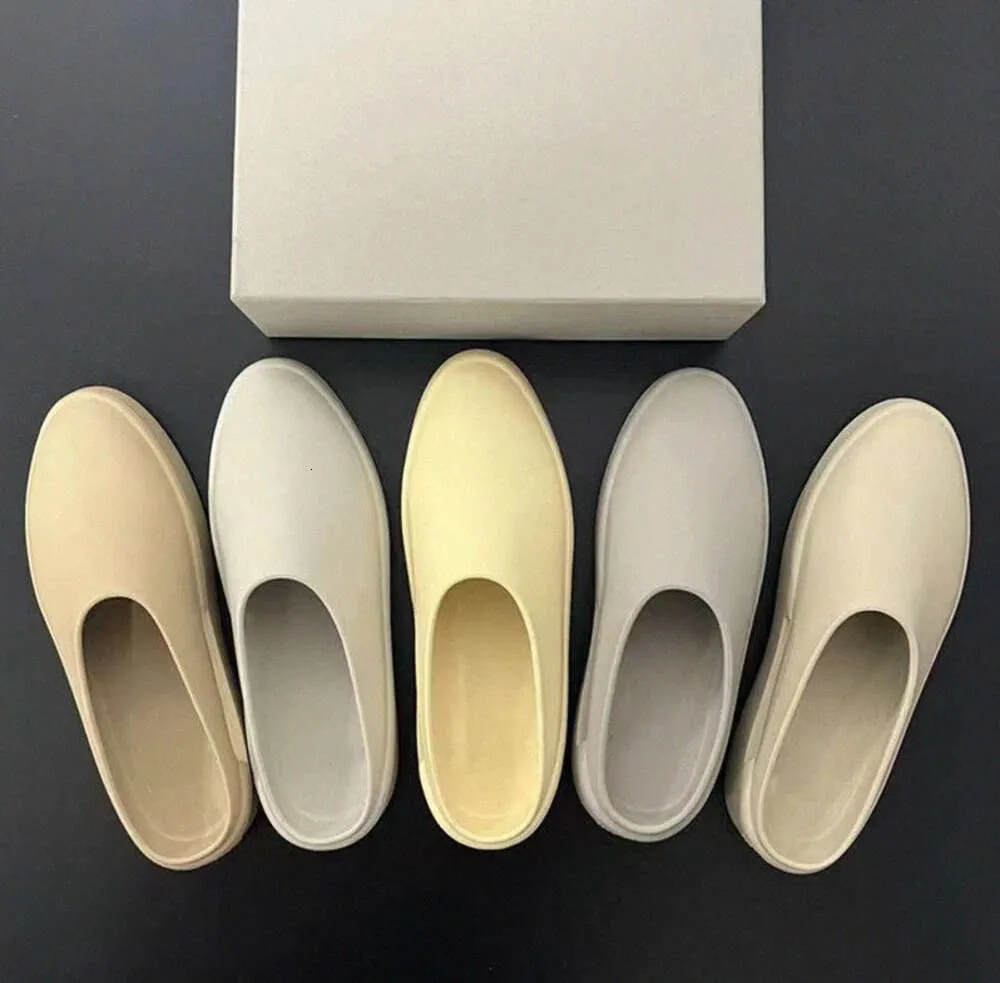 Fears of God The California Slip-On Original Sandals Slippers Luxurys Designers FOG Sliders Women Almond Oat Cream Concrete Cement Extralight EVA mens Trainer HSHA