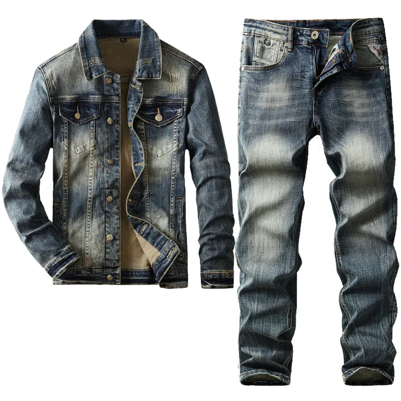 Sean John Jeans Vtg 2 Piece Denim Suit Set Men Jacket XL Pants 38x30 Hip  Hop Y2K - Helia Beer Co