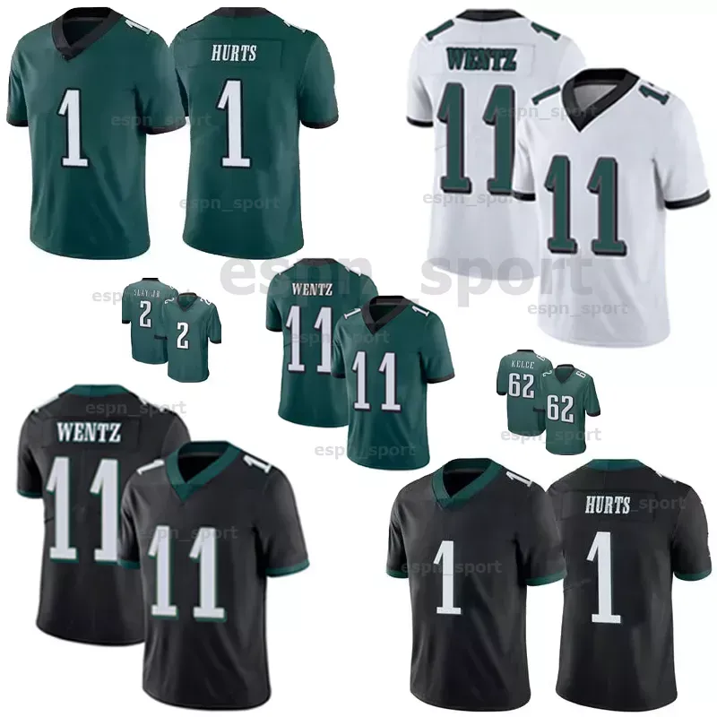 1 Jalen Hurts Jersey 6 DeVonta Smith Maillots de football américain 11 A.J. Maillots marron 62 Jason Kelce 26 Miles Sanders 2 Darius Slay Jr 90 Davis 17 Dean