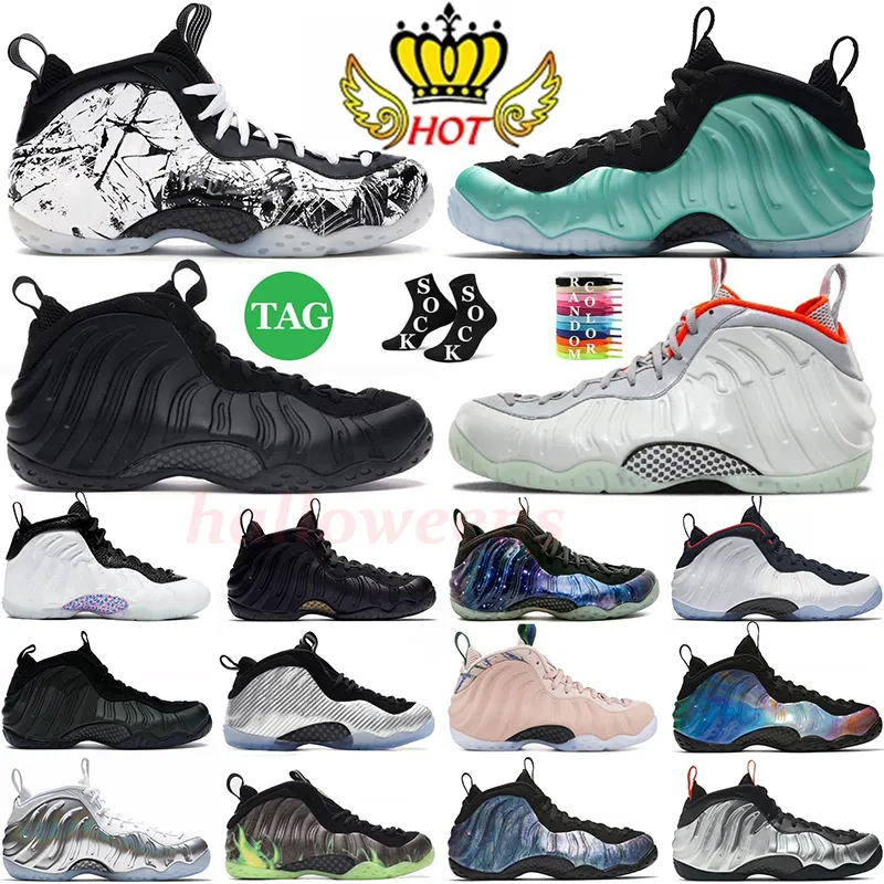 Scarpe da pallacanestro da uomo originali Penny Hardaway Schiuma posites One Runner Scarpe da ginnastica Abalone Platino puro Tabellone in frantumi Holloween Alternate All Star Scarpe da ginnastica da uomo