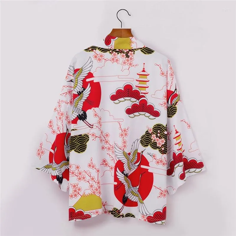 Ubranie etniczne Yukata Haori Men Robe Japońska Kimono Cardigan Samuraj Kostium Kurtka Męska koszulka