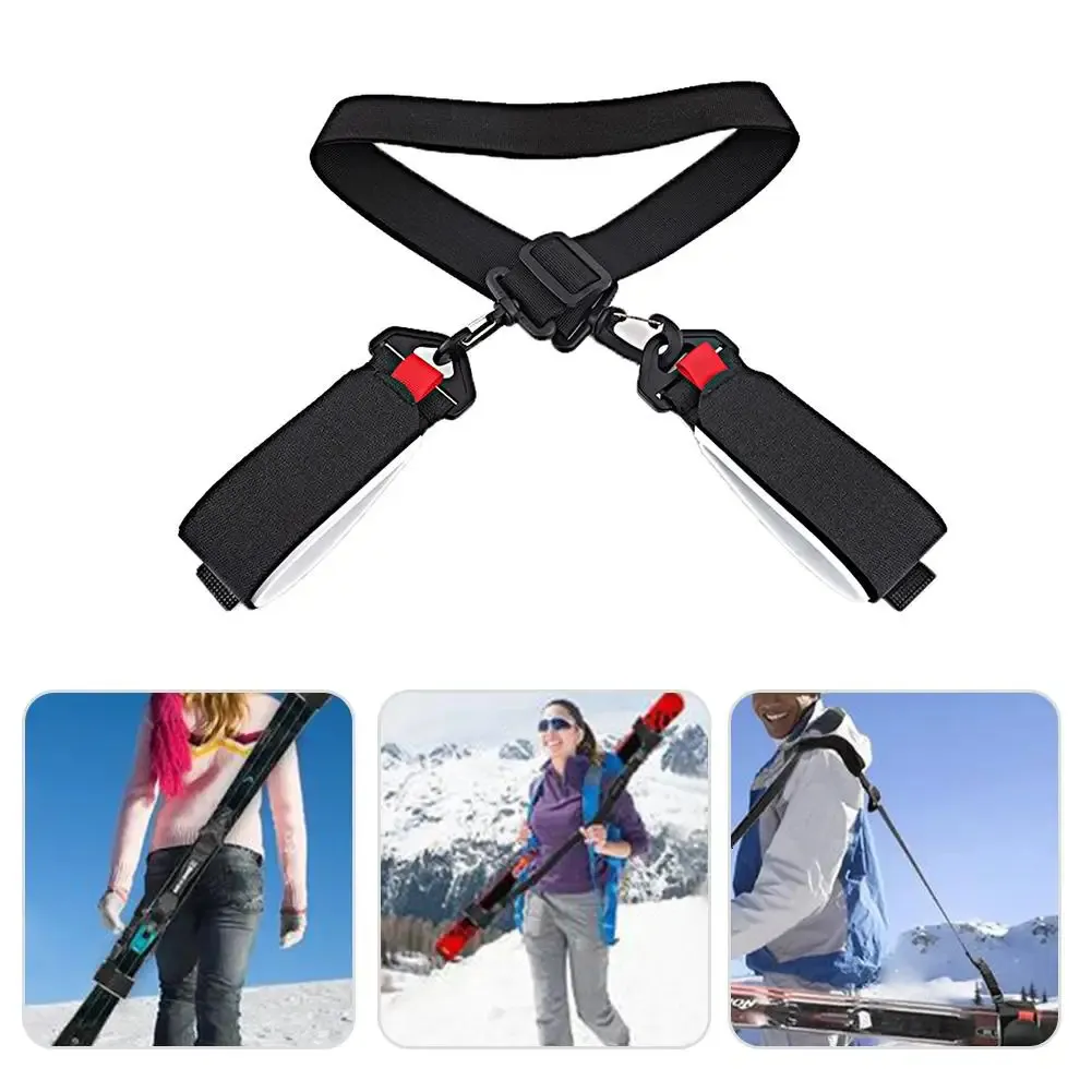Fascia Portasci XOXVURI - Regolabile 60-120cm, Nylon, Per Sci E Snowboard