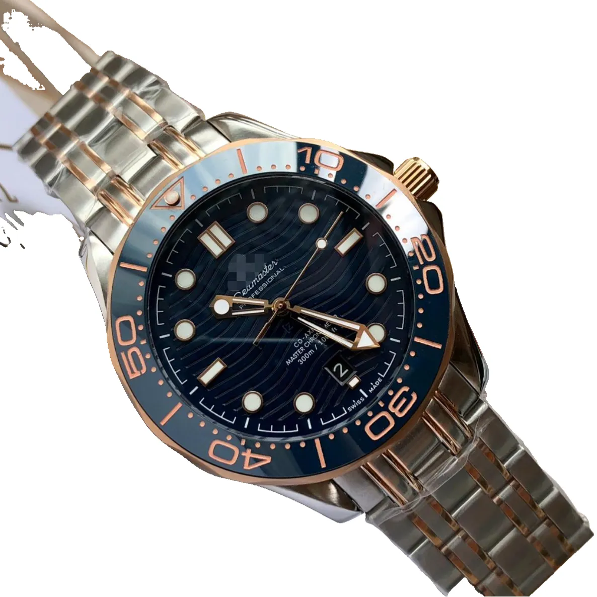 OMG2023A Роскошные женские часы с дизайнерским логотипом бренда и коробкой, высококачественные роскошные часы datejust superaa, мужские часы с муассанитом темно-синего цвета с бриллиантами