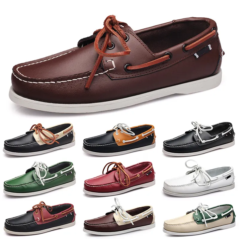 Chaussures de sport hommes noir pas cher loisirs argent taupe dlives marron gris rouges vert marche basse softs multi cuir hommes sneaker entraîneur extérieur GAI