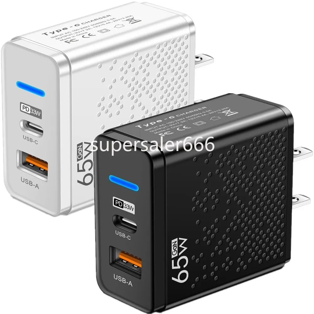 Universal Dual Ports 12W USB C Charger AC Home Travel Power Adapter Typ C Laddare för iPhone 13 14 15 Pro Max Samsung HTC LG PC S1