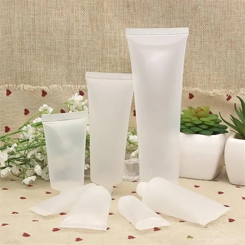Großhandel gefrostete Plastikflasche wiederverwendbares leere kosmetische Weichrohrbehälter -Schraube Flip Cap Lotion Shampoo Squeeze Flasche Top -Qualität