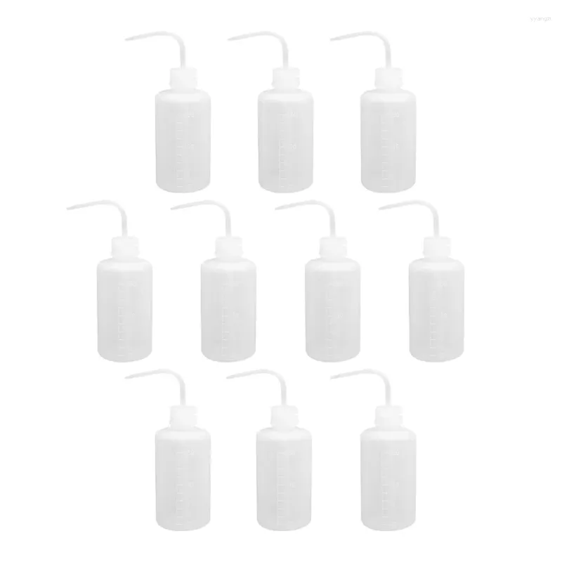 Set di stoviglie 10 pezzi Bottiglia per irrigazione a punta Mini spremere Dispenser per lattine di plastica Contenitore vuoto Bottiglie per bocca succulenta