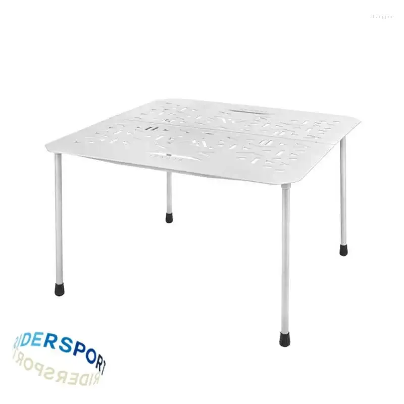 Muebles de campamento La mesa cuadrada de aleación de aluminio para acampar se puede usar con plegable portátil ligero al aire libre octogonal