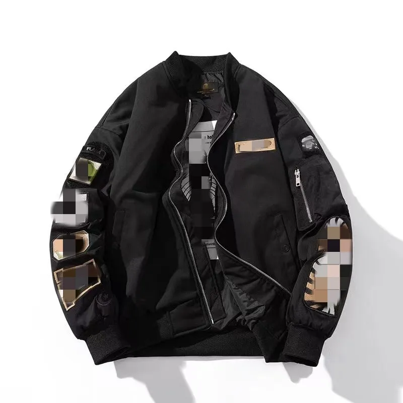 Chaqueta de diseñador para hombre, chaqueta de calle de alta calidad, empalme bordado con imagen de Animal, novedad de 2023