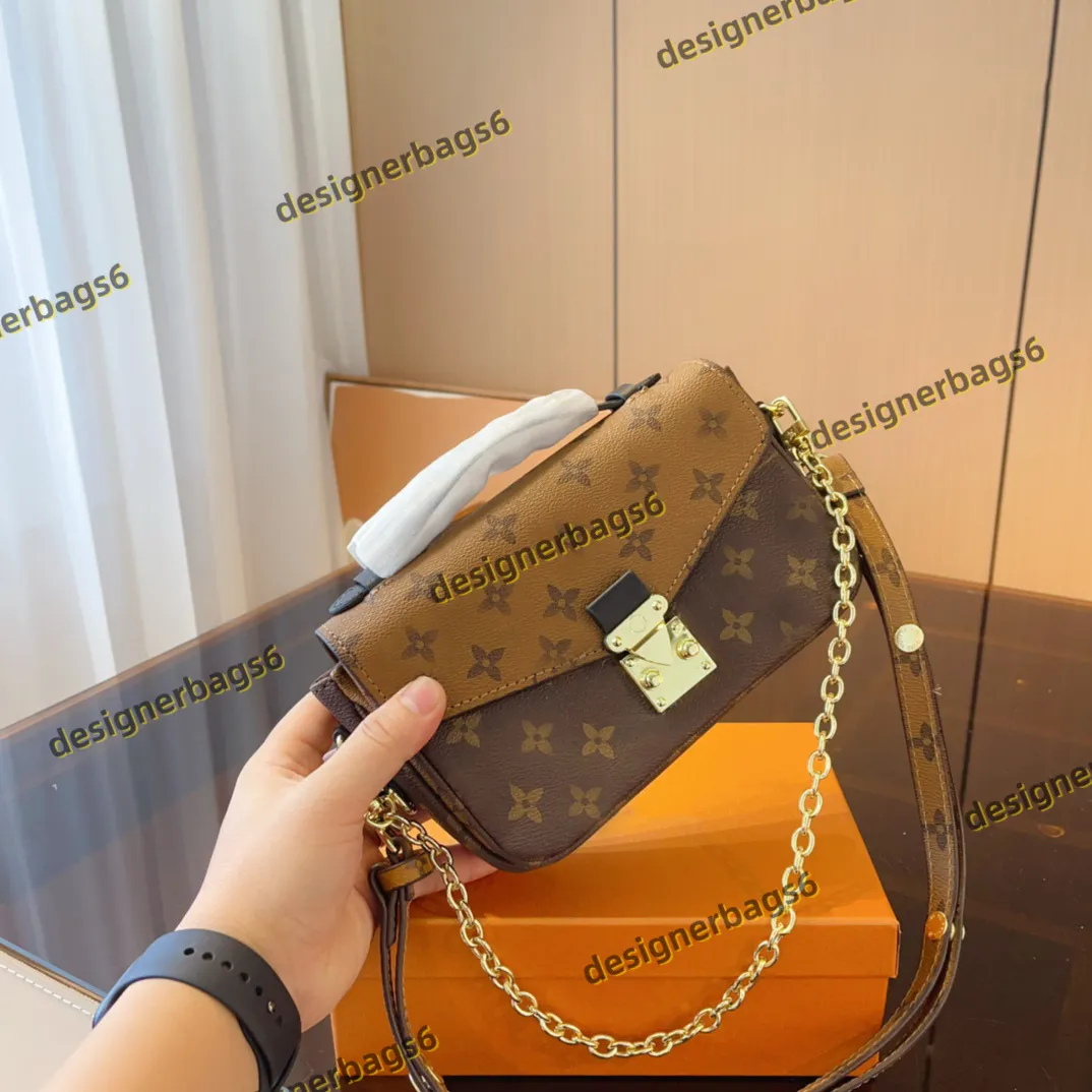 M40780/M41487 Pochette Çanta Kadın Lüks Tasarımcı Metis Çantalar Çanta Leydi Messenger Moda Omuz Çantası Crossbody Tote Cüzdan Cüzdan Zarf Çantası Küçük