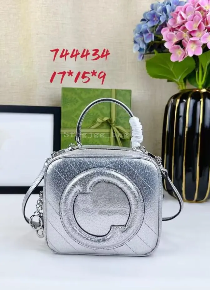 Silver designer bag shopping Bags Circular pattern Fashion Handbags Women Totes Shoulder 5A+ quality Luxury Leather Retro Purse wallets handle square