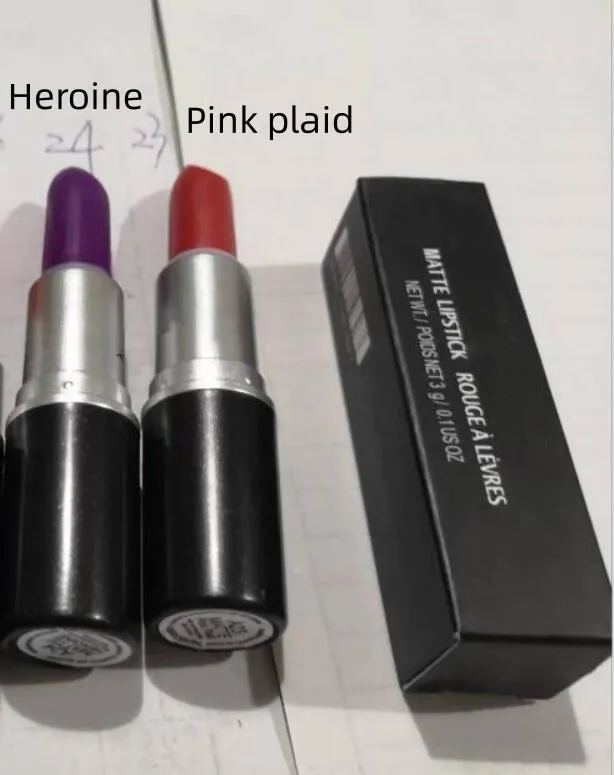 Matt M Lipstick Makeup Honey Love Lipsticks 18 Färger med engelska namn Black Box