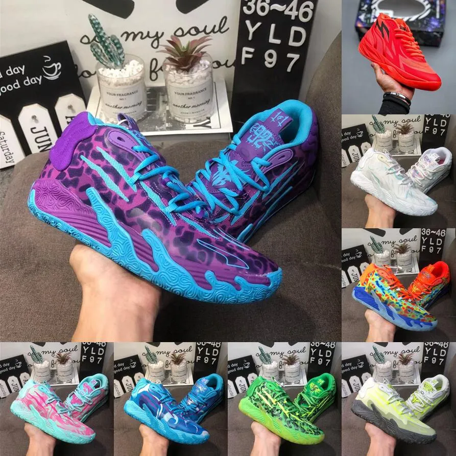 2023 NOUVEAU Hommes Designer Basketball Chaussures Mb.01 02 03 Lamelo Ball Buzz City Rick et Morty Galaxy Rock Ridge Volt Blast Trainer Hommes Baskets d'extérieur 36-46