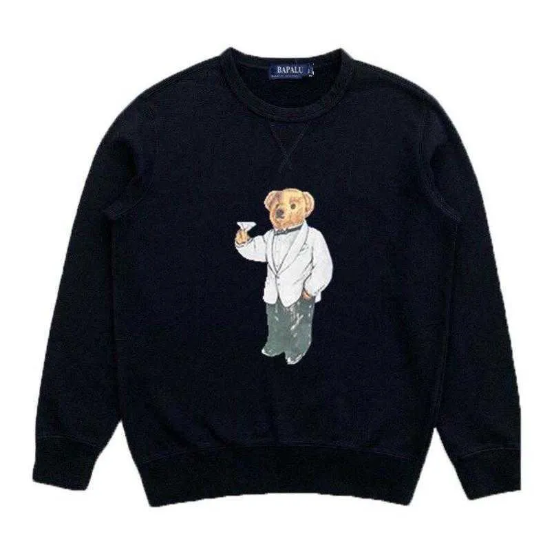 Taglia US Polo Bear Felpa con cappuccio rossa Uomo all'ingrosso Taglie forti Abbigliamento Felpa Tute Camicie Uomo maniche lunghe B1tl