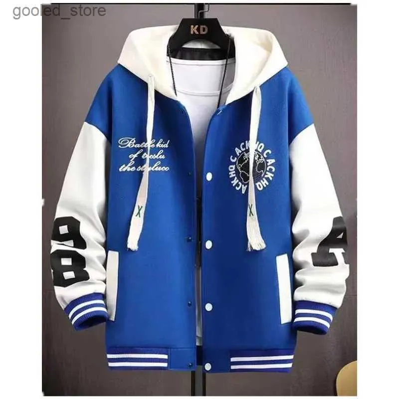 Chaquetas para hombres Chaquetas de béisbol para hombres Abrigo casual bordado Uniforme Bomber Hombres Mujeres Chaqueta 2023 Jóvenes Dents Bomber Jacket Pareja Q231109