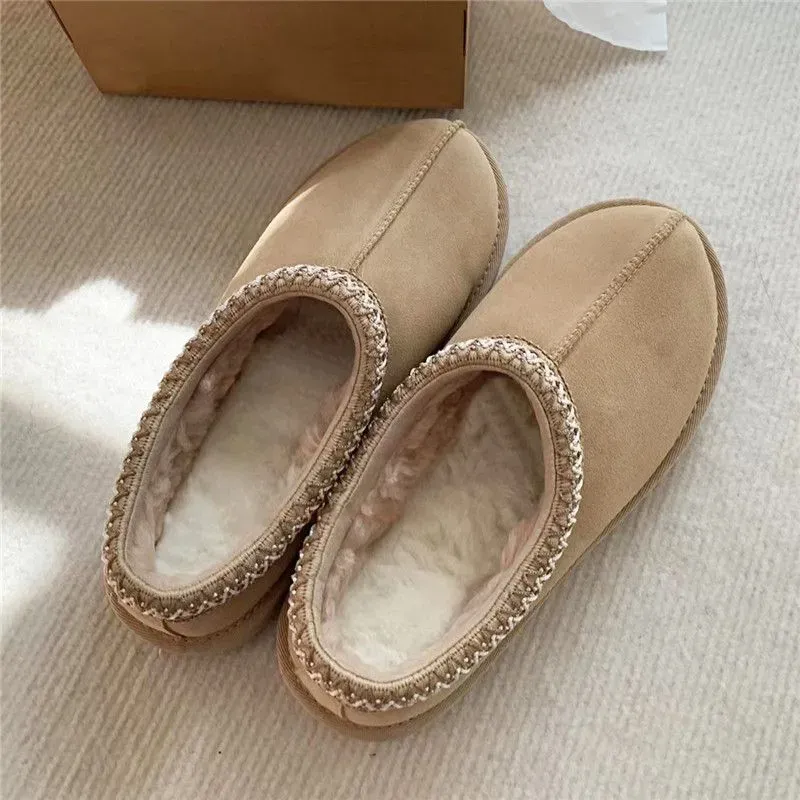 Ug Australia Tazz Tasman Platform Slippers Heren Dames Winter Lie Snowboots Warm Funkette Slie Fashion Classic Ultra Mini Disquette