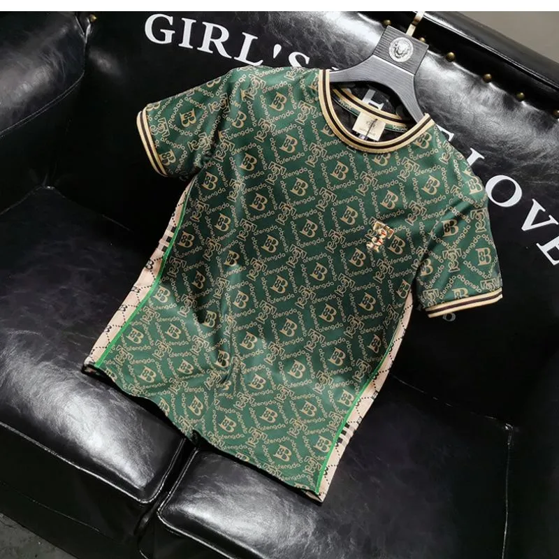 2023 NOWOŚĆ TAKI MĘŻCZYZNY PROJEKTOWANY MOSYKI MOSYKI T-shirt Zielona najwyższej jakości bawełniane koszulki Krótki rękaw Hip Hop Streetwear Tshirts Ubranie 5xl