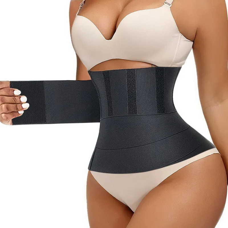 Kvinnors shapers midja tränare förpackningsbälte kvinnlig modell bukvikt bälte kvinnlig platt buk bakkroppsväska 230408
