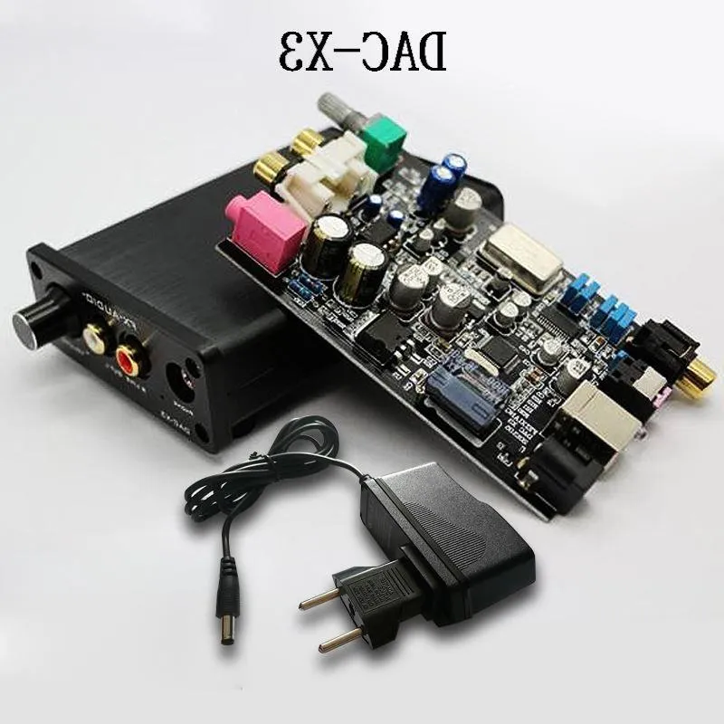 Freeshipping Fibra Coaxial USB Decodificador 24BIT/192Khz USB DAC Headphone 192khz Decodificador O pacote inclui: 1 * DAC-X3 1 * 12A1V Power Svehs