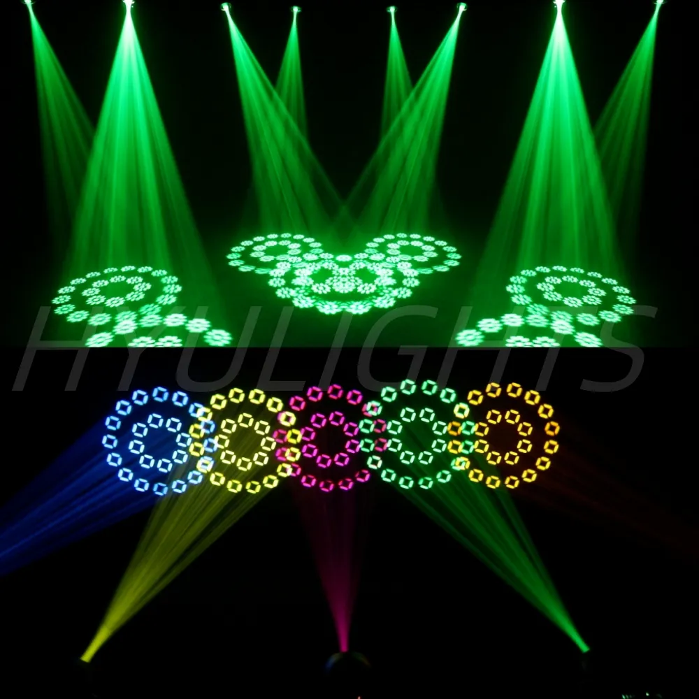 180W LED Moving Head Light Beam&Spot& Zoom 24 Rotating Prisms 14 Gobos Wheel &7 -Color Wheel 6 Discharge 3DLens Stage lights