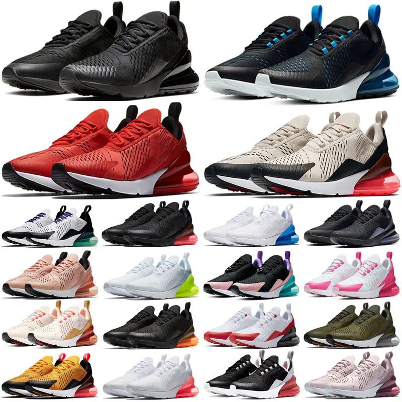 2023 Men 270-tals löpskor 27C Triple Black Platinum Volt Pink University Red Total Orange Guava Ice Mens Womens Outdoors Sports Sneakers Trainers 36-45 EUR