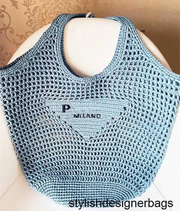 Tote Kadın üçgen Rafya örgü Straw Beach seyahat Çantaları Bayan Tasarımcı Çantalar Omuz mens 7A kaliteli lüks tote Tığ işi moda Crossbody 48/23