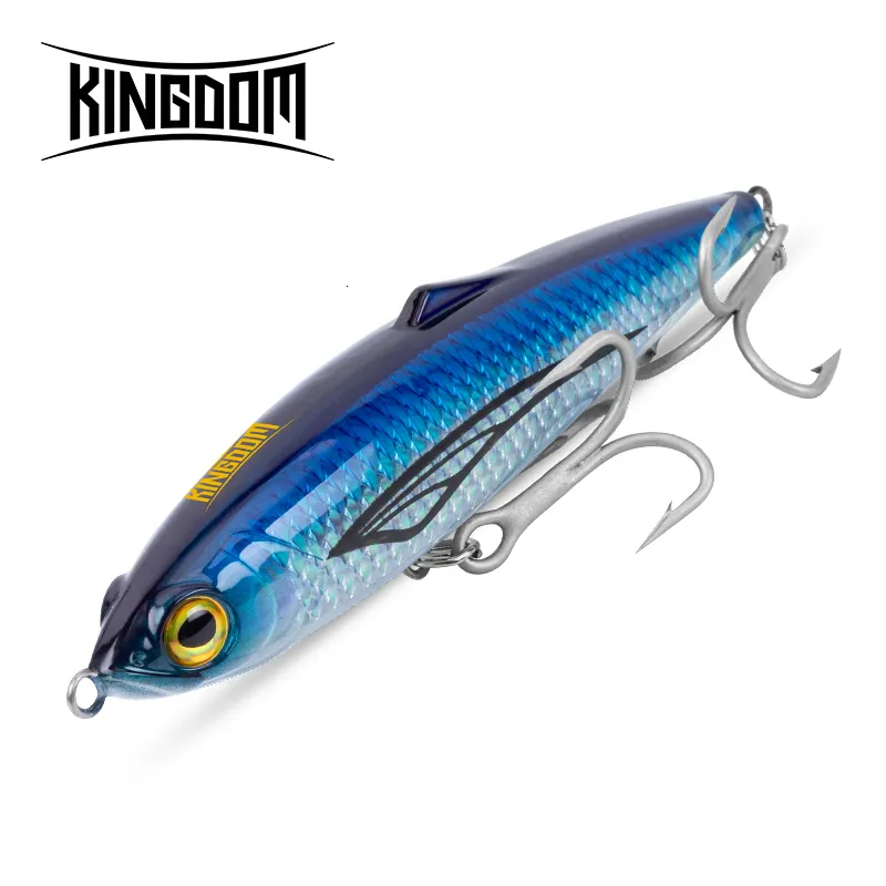 Baits lokt Kingdom Sunken Ship Pencil Fishing Aas 61G 150 mm 66 g 120 mm kunstmatig aas voor sleepkabels voor tonijn 230407