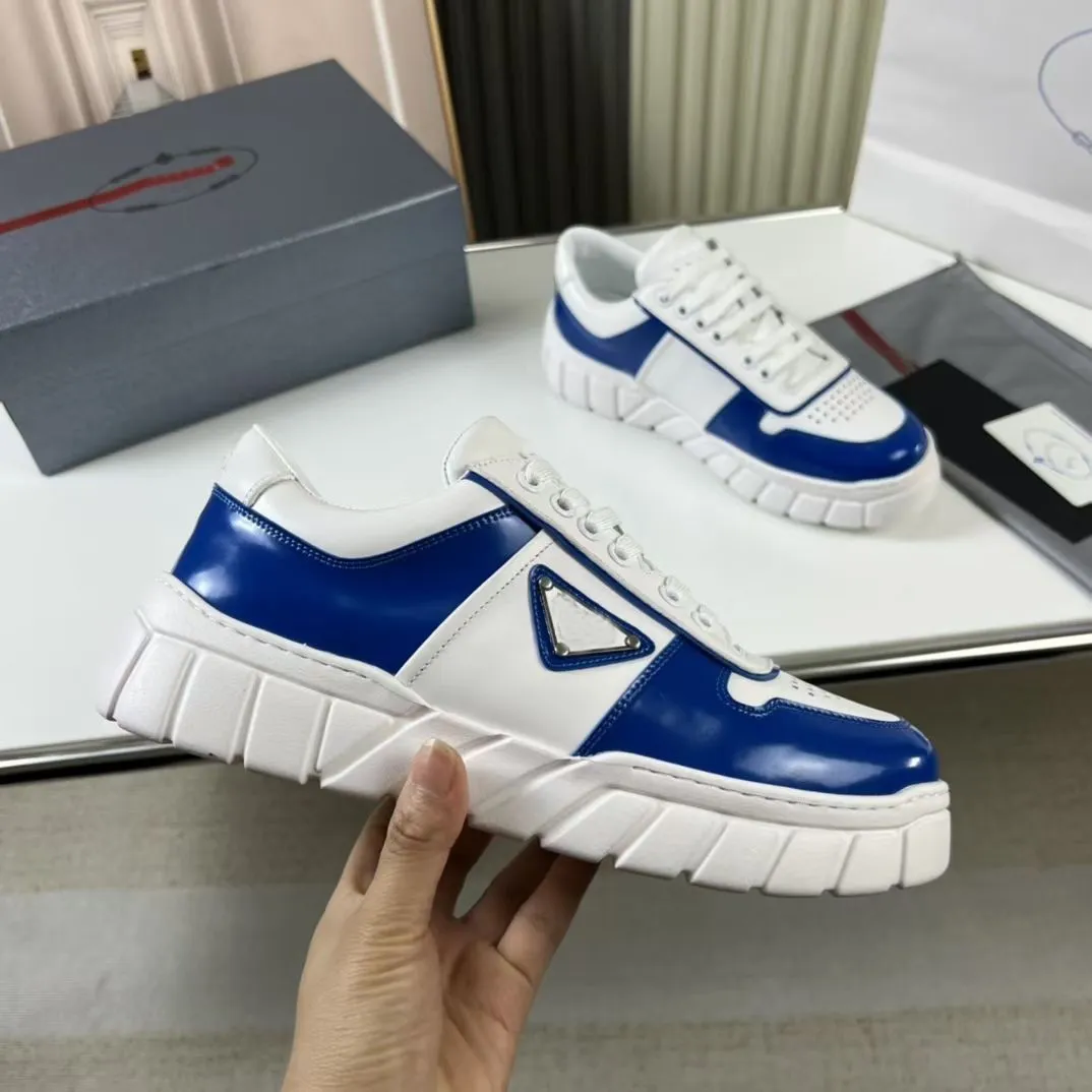 New B22 Men America's Cup XL Leather Sneakers براءات اختراع جلدية مدربين مسطحين أسود B22 أحذية غير رسمية رجل عداء في الهواء الطلق مدرب دراجة رياضة المشي لمسافات طويلة مع صندوق 38-46