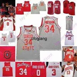 coe1 Ohio State Buckeyes Basketball Jersey NCAA College Cedric Russell Jamari Wheeler Malaki Branham Kalen Etzler Harrison Hookfin Meechie Johnson Jr. Sotos