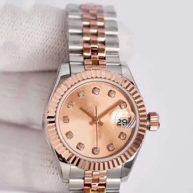 Orologi da donna di moda di lusso 28mm Orologi da polso firmati Datejust Acciaio inossidabile Orologi automatici da donna Regali di Natale per donna