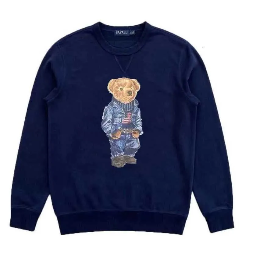 ABD Boyutu Bear Kırmızı Hoodie Erkek Toptan Artı Beden Giyim Sweatshirt Trailsits Gömlekler Erkekler Uzun Kollu RW5S