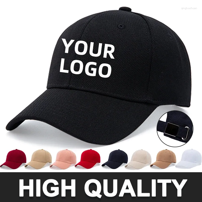 Ball Caps Profesjonalne dostosowanie Wysokiej jakości dopasowane czarne granatowe wydrukowane czapki dla mężczyzn Woman Custom Logo męskie baseball