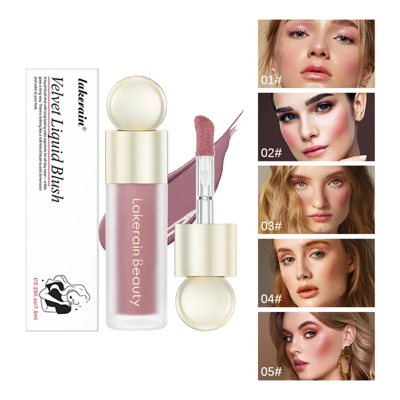 Liquid Blush Stick Pigment varaktigt naturlig flytande konturering för ansiktsblusher Cheek Tint Peach Cream Blush Makeup