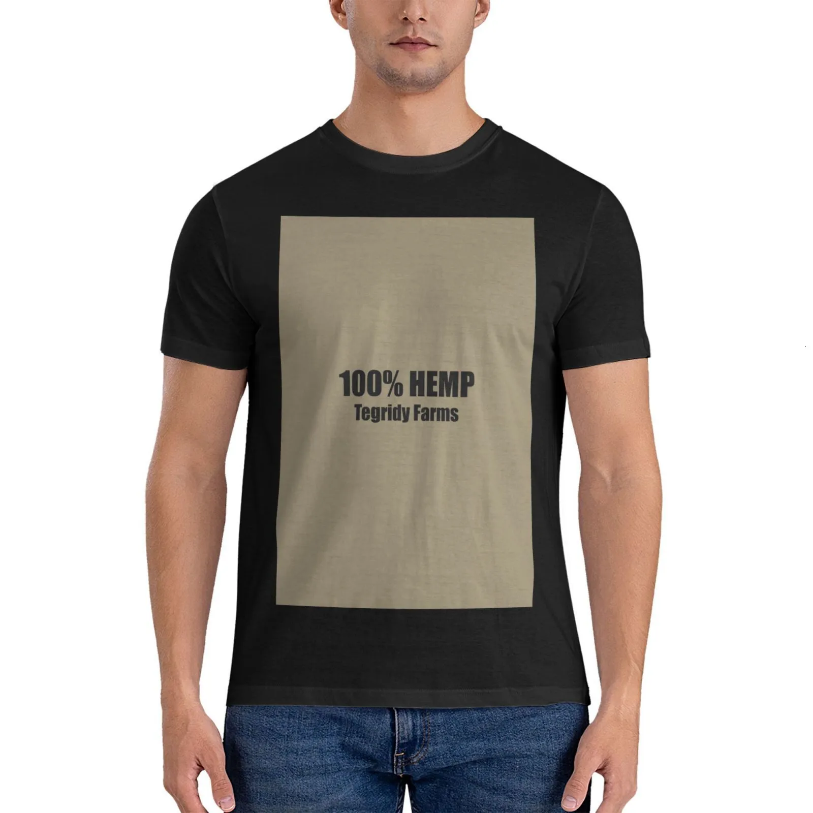 Mens Tshirts 100% hampa tegridy gårdar ärmlösa toppblus pojkar djurtryck skjorta svett s överdimensionerade t 230407