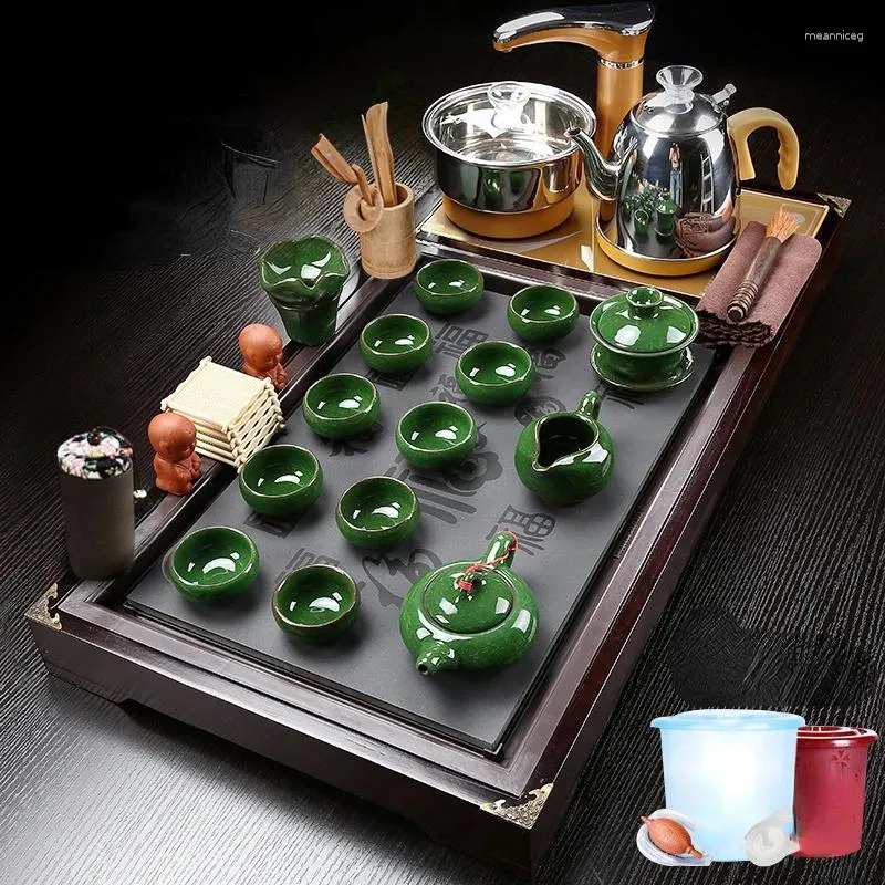 Conjuntos de chá cerimônia chinesa conjunto de chá tarde sala de estar serviço filtro colher batedor jantar te matcha kit produtos para casa