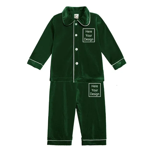 Customizable Velvet Christmas Pajama Set For Kids Perfect For Holidays And  Matching Family Add Your Name To Match Hometime Sleepwear For Baby Boys And  Girls Style 231108 From Huo07, $20.59