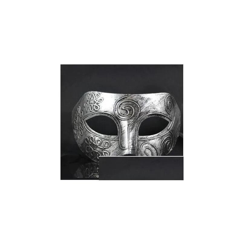 Party Masks Retro Grecoroman Mens Mask Mardi Gras Masquerade Halloween Costume Drop Delivery Home Garden Festive Supplies DHXJV