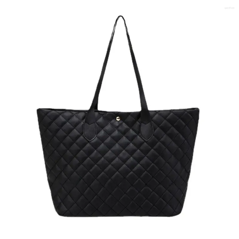 Borse da sera Borsa tote in pelle di grande capacità Moda Nero/Bianco Chiusura a scatto Borse a spalla Donna Donna