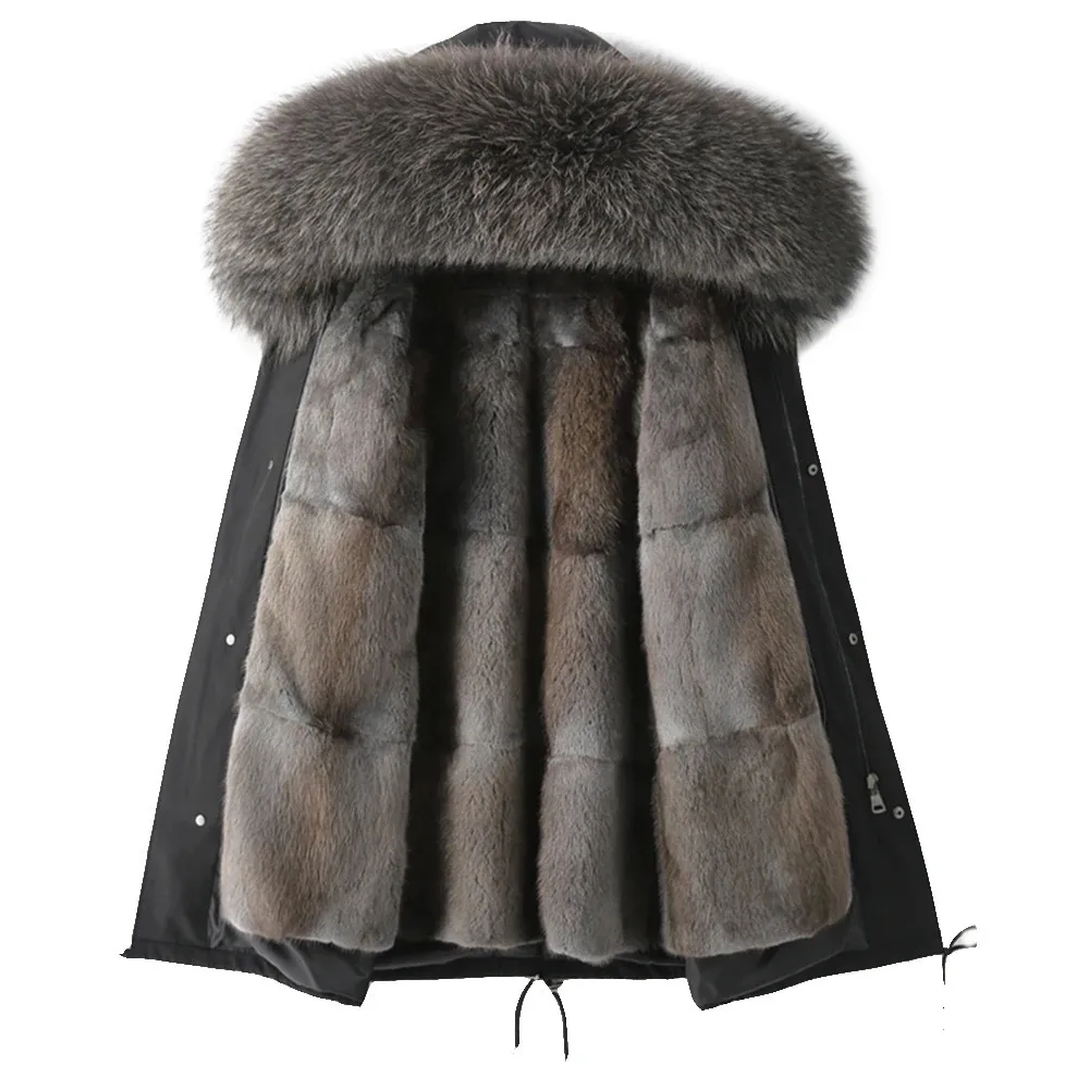 Erkekler Kürk Sahte Gerçek Mink Ceket Erkekler Parka Kış Paltosu 2023 Kalın Sıcak Kısa Doğal Adam Palto Moda Lüks Dış Giyim Sokak Giyim 231108
