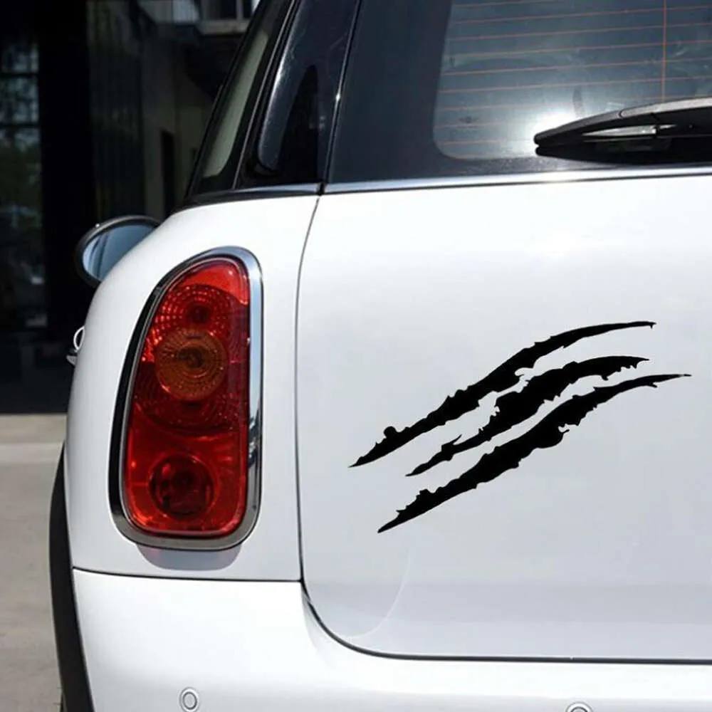 Reflective Monster Claw Flame Decals For Cars Set Scratch Stripe