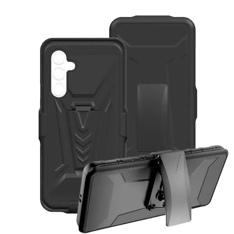2 en 1 Hybrid Hard Cases Shell Holster Combo Case Kickstand Ceinture Clip Pour Samsung Galaxy A54 5G A14 A04