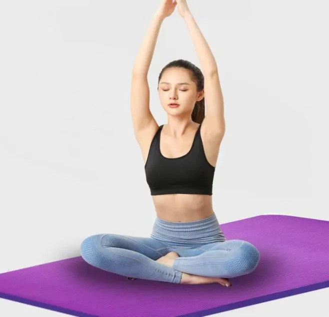 Extrathick Women High Density Antitear träning Yogamattor för Pilates NBR Nonslip No Plastic Taste Gravid Women Yoga Mat 202006362385