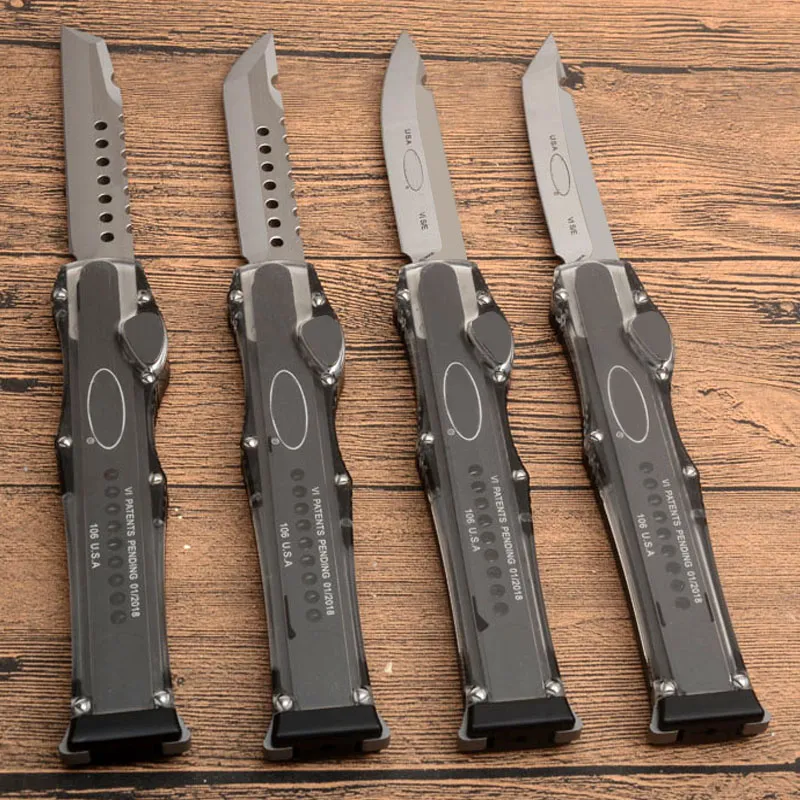 4 стиль Ut-Combat Нож 9CR18MOV Blade Transparent Randles Hoolty Hunter Tactical Pocket Nives Выживание UT85 A07 204P M390 Инструменты