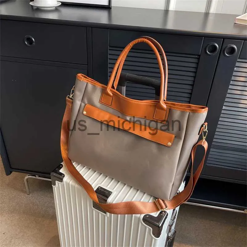 Abendtaschen Moods Oxford Stoff Tragetaschen für Frauen 2023 Luxus Designer Handtasche Große Kapazität Schulter Shopper Totes Reisen Laptop Tasche J231109