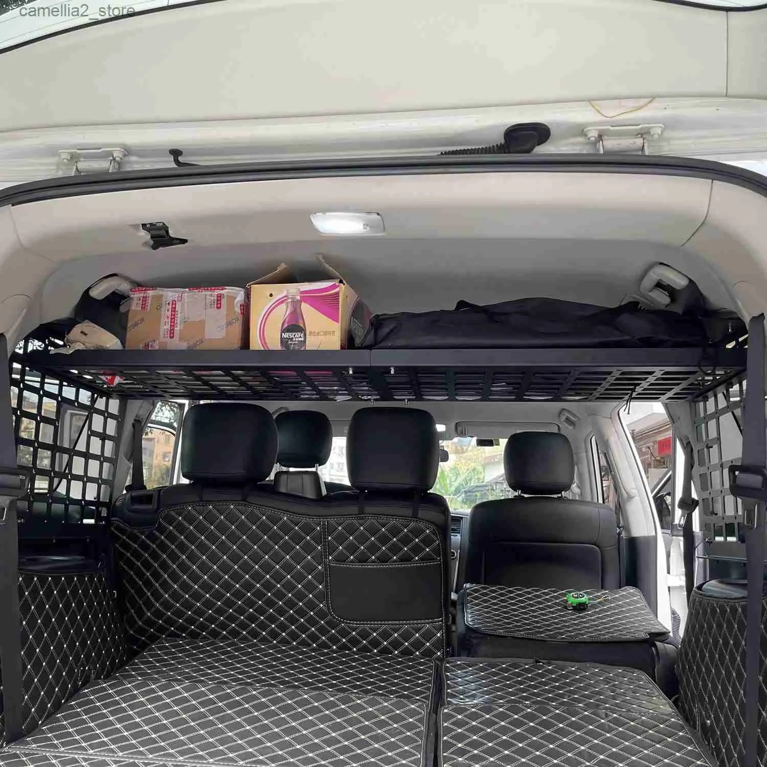 Auto-organizer Auto-accessoires voor Nissan Patrol Y62 / Armada 2010-2019 Achterlaars Kofferbak Molle Panelen Modulaire Magazijnstellingen Organizer Q231109