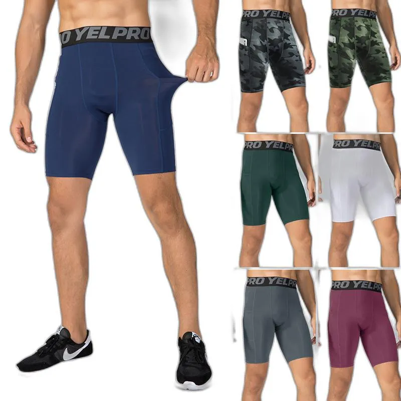 Short,Pantalons de sport pour hommes, Shorts de Fitness, extensibles